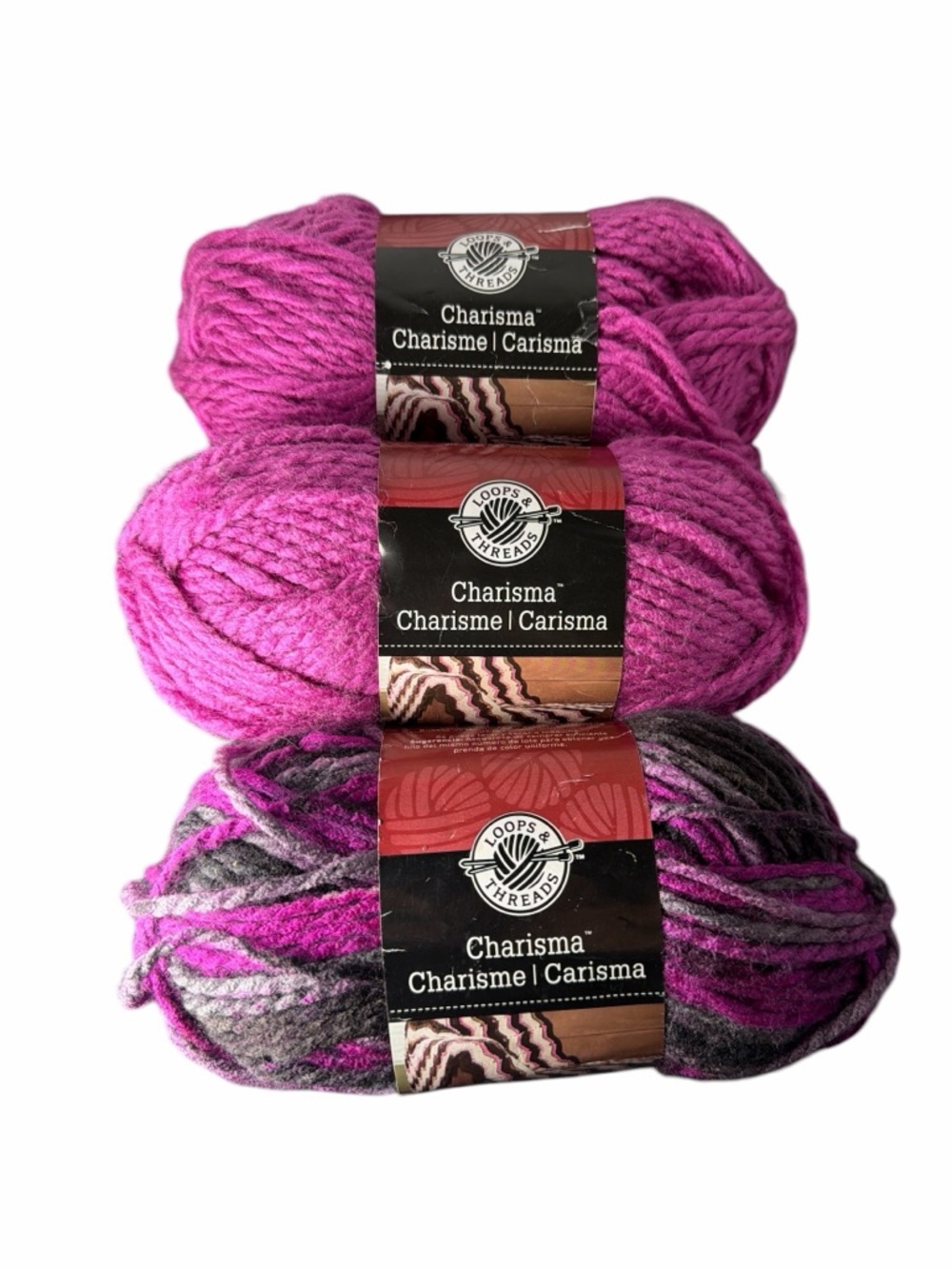 Loop & Threads Charisma yarn lot of 3